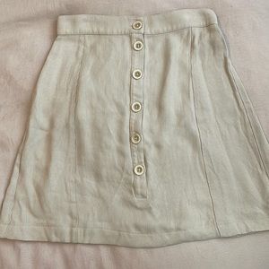 Christy Dawn striped button skirt